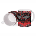 ANZAC Day St George Illawarra Dragons Ceramic Mug Military Memorial Aboriginal Indigenous Art