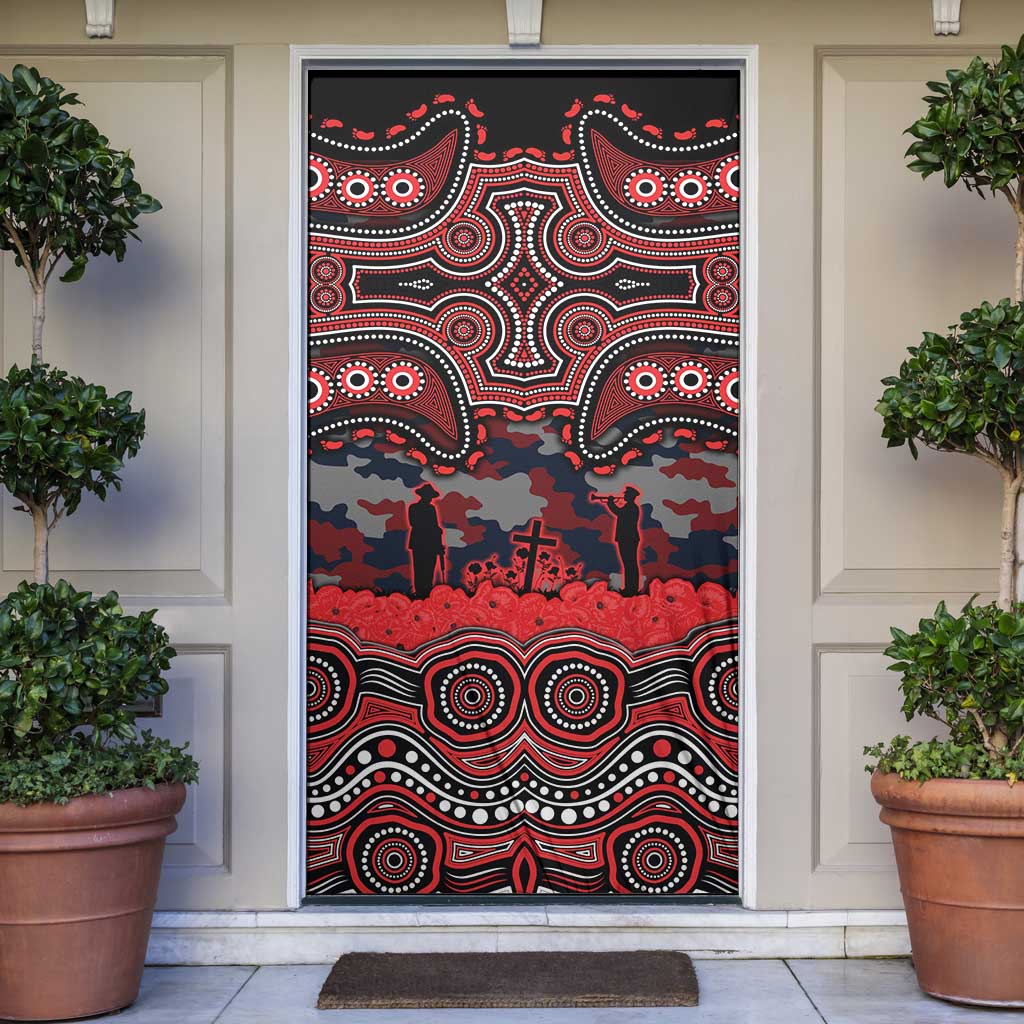 ANZAC Day St George Illawarra Dragons Door Cover Military Memorial Aboriginal Indigenous Art