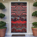 ANZAC Day St George Illawarra Dragons Door Cover Military Memorial Aboriginal Indigenous Art