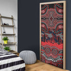 ANZAC Day St George Illawarra Dragons Door Cover Military Memorial Aboriginal Indigenous Art