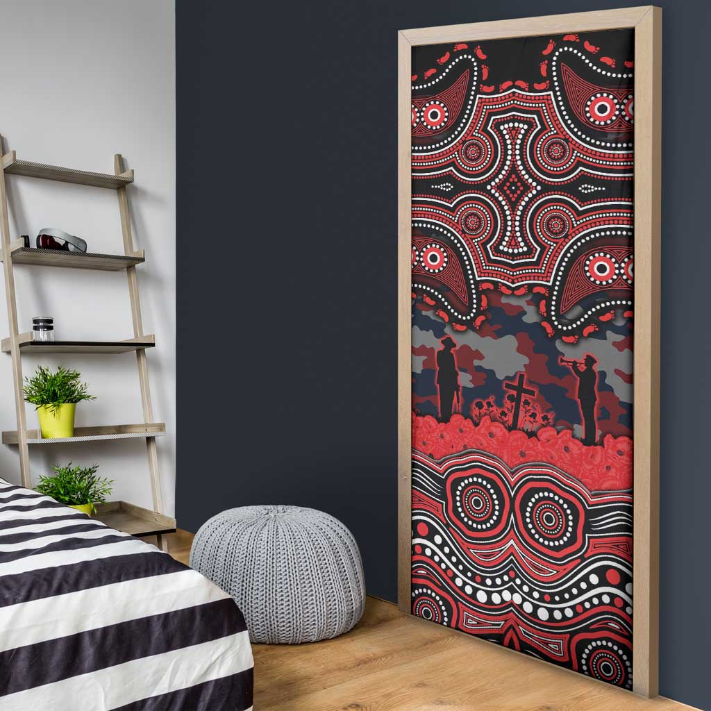 ANZAC Day St George Illawarra Dragons Door Cover Military Memorial Aboriginal Indigenous Art