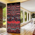 ANZAC Day St George Illawarra Dragons Door Cover Military Memorial Aboriginal Indigenous Art