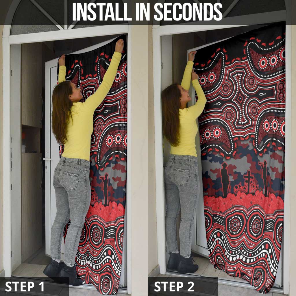 ANZAC Day St George Illawarra Dragons Door Cover Military Memorial Aboriginal Indigenous Art