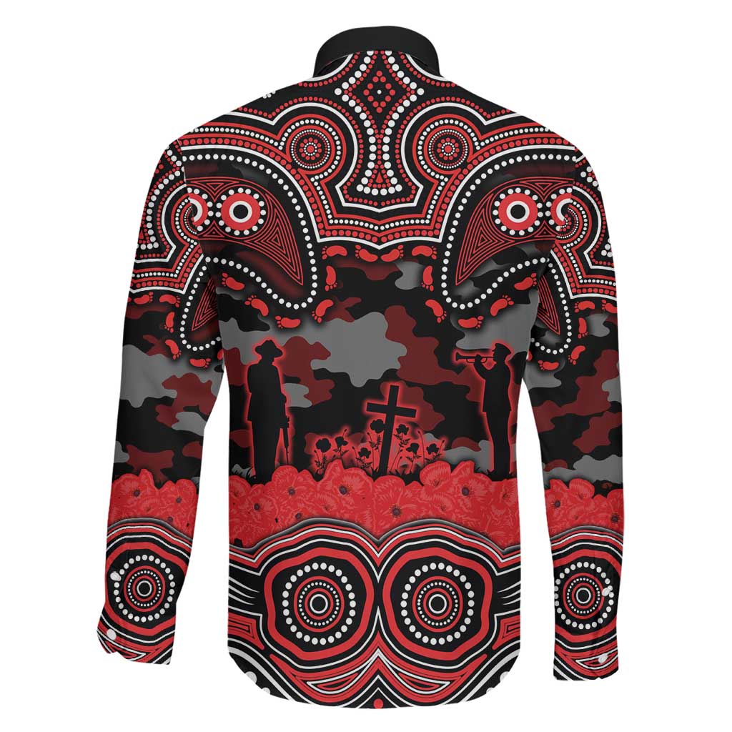 ANZAC Day St George Illawarra Dragons Family Matching Off Shoulder Short Dress and Hawaiian Shirt Military Memorial Aboriginal Indigenous Art