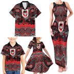 ANZAC Day St George Illawarra Dragons Family Matching Tank Maxi Dress and Hawaiian Shirt Military Memorial Aboriginal Indigenous Art