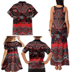 ANZAC Day St George Illawarra Dragons Family Matching Tank Maxi Dress and Hawaiian Shirt Military Memorial Aboriginal Indigenous Art