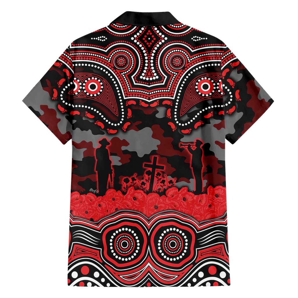 ANZAC Day St George Illawarra Dragons Hawaiian Shirt Military Memorial Aboriginal Indigenous Art