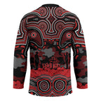 ANZAC Day St George Illawarra Dragons Hockey Jersey Military Memorial Aboriginal Indigenous Art