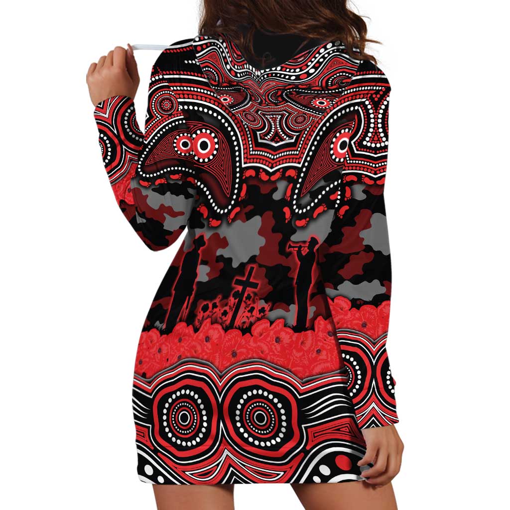 ANZAC Day St George Illawarra Dragons Hoodie Dress Military Memorial Aboriginal Indigenous Art