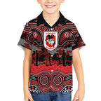 ANZAC Day St George Illawarra Dragons Kid Hawaiian Shirt Military Memorial Aboriginal Indigenous Art