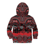 ANZAC Day St George Illawarra Dragons Kid Hoodie Military Memorial Aboriginal Indigenous Art