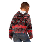 ANZAC Day St George Illawarra Dragons Kid Hoodie Military Memorial Aboriginal Indigenous Art