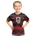 ANZAC Day St George Illawarra Dragons Kid T Shirt Military Memorial Aboriginal Indigenous Art