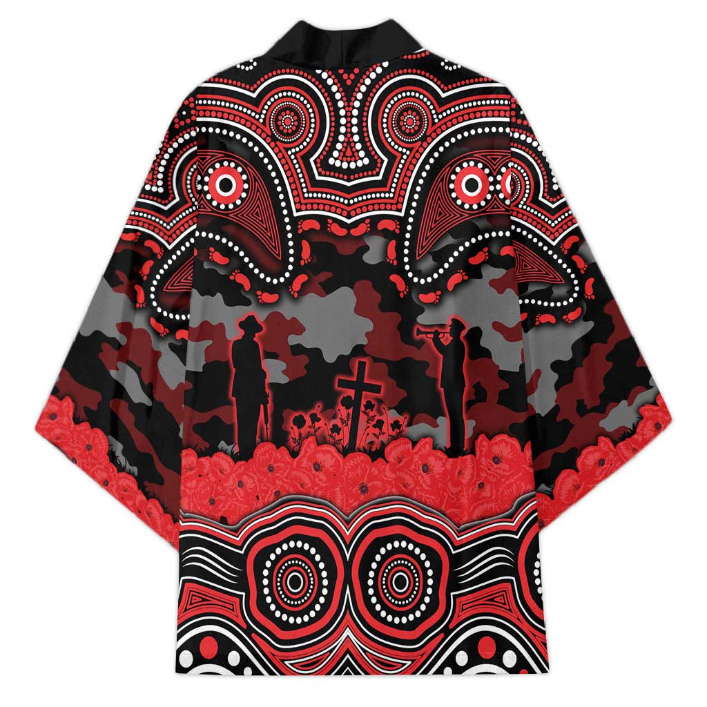 ANZAC Day St George Illawarra Dragons Kimono Military Memorial Aboriginal Indigenous Art