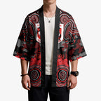 ANZAC Day St George Illawarra Dragons Kimono Military Memorial Aboriginal Indigenous Art