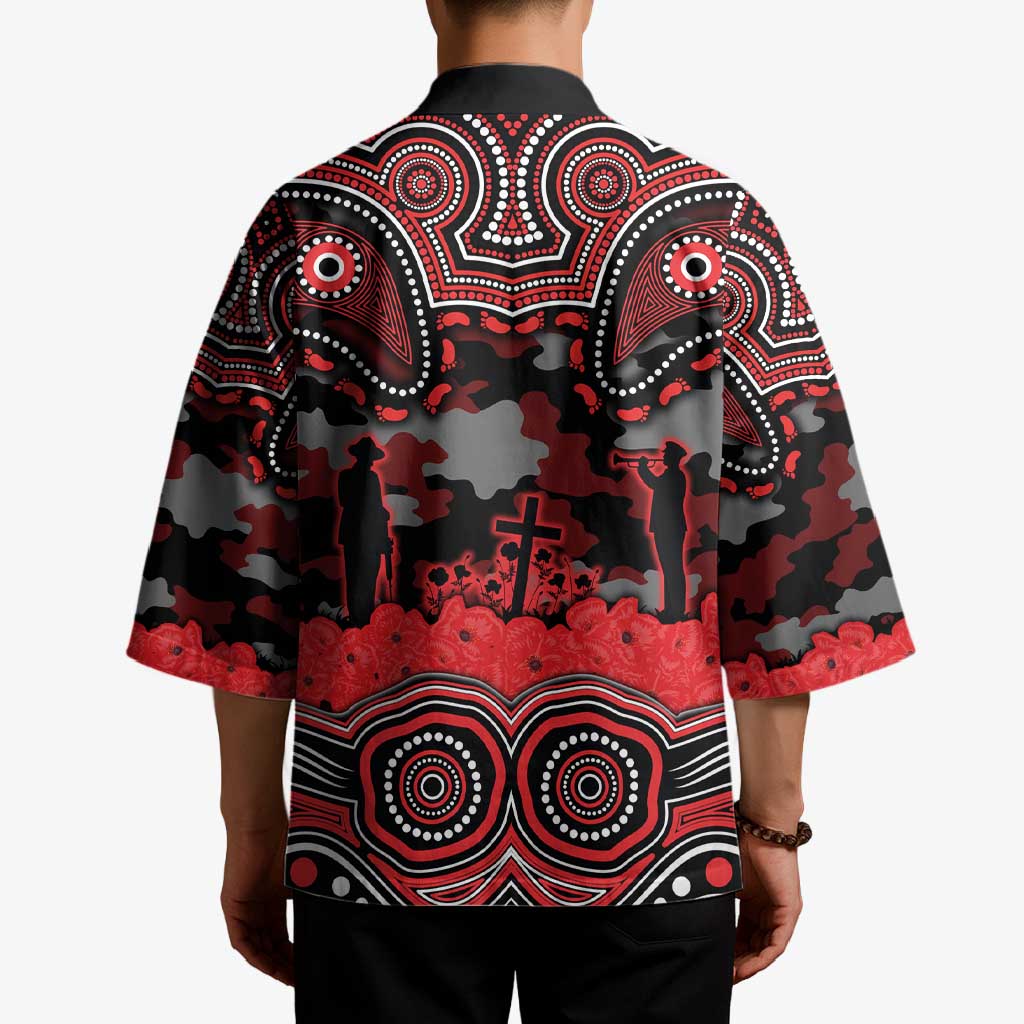 ANZAC Day St George Illawarra Dragons Kimono Military Memorial Aboriginal Indigenous Art
