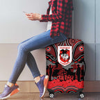 ANZAC Day St George Illawarra Dragons Luggage Cover Military Memorial Aboriginal Indigenous Art