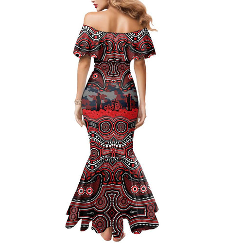 ANZAC Day St George Illawarra Dragons Mermaid Dress Military Memorial Aboriginal Indigenous Art