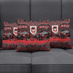 ANZAC Day St George Illawarra Dragons Pillow Cover Military Memorial Aboriginal Indigenous Art
