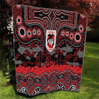 ANZAC Day St George Illawarra Dragons Quilt Military Memorial Aboriginal Indigenous Art