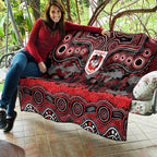 ANZAC Day St George Illawarra Dragons Quilt Military Memorial Aboriginal Indigenous Art