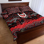 ANZAC Day St George Illawarra Dragons Quilt Bed Set Military Memorial Aboriginal Indigenous Art