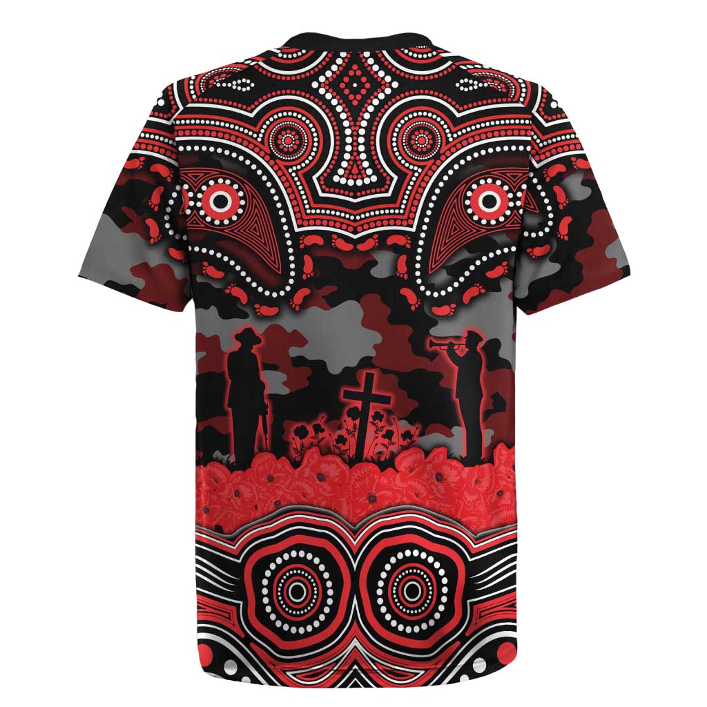 ANZAC Day St George Illawarra Dragons Rugby Jersey Military Memorial Aboriginal Indigenous Art