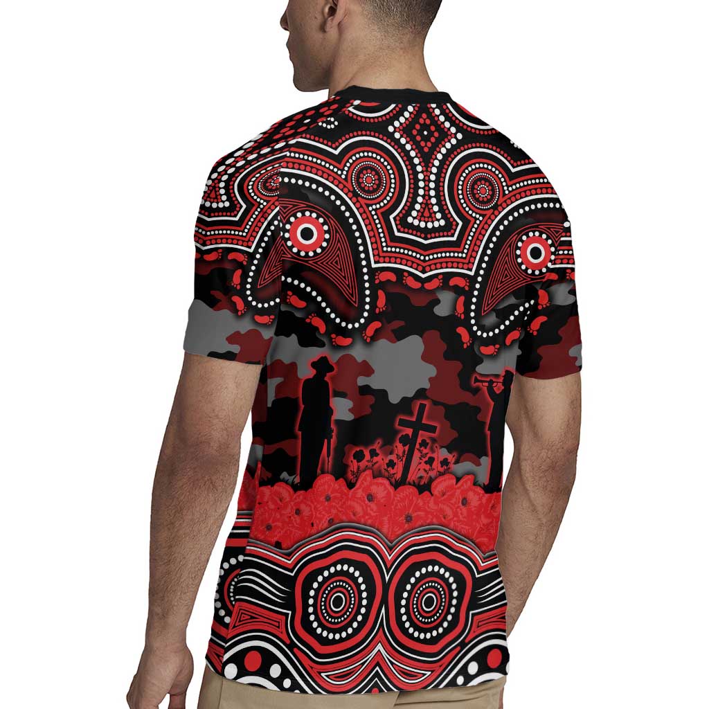 ANZAC Day St George Illawarra Dragons Rugby Jersey Military Memorial Aboriginal Indigenous Art