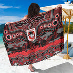 ANZAC Day St George Illawarra Dragons Sarong Military Memorial Aboriginal Indigenous Art