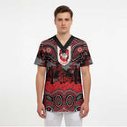 ANZAC Day St George Illawarra Dragons Scrub Top Military Memorial Aboriginal Indigenous Art