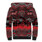 ANZAC Day St George Illawarra Dragons Sherpa Hoodie Military Memorial Aboriginal Indigenous Art