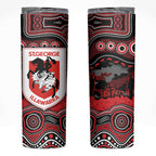 ANZAC Day St George Illawarra Dragons Skinny Tumbler Military Memorial Aboriginal Indigenous Art