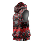 ANZAC Day St George Illawarra Dragons Sleeveless Hoodie Military Memorial Aboriginal Indigenous Art