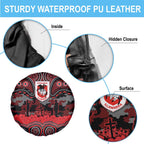ANZAC Day St George Illawarra Dragons Spare Tire Cover Military Memorial Aboriginal Indigenous Art