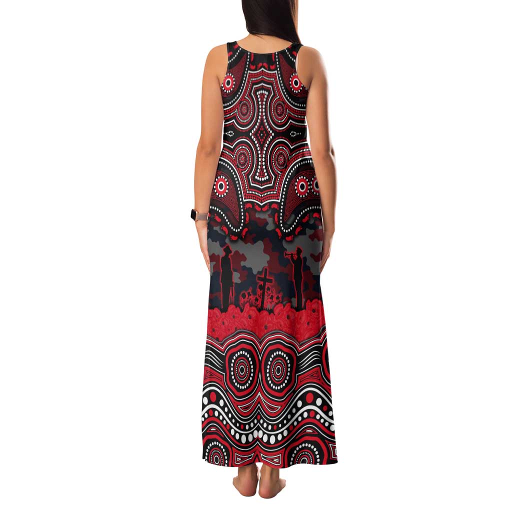 ANZAC Day St George Illawarra Dragons Tank Maxi Dress Military Memorial Aboriginal Indigenous Art