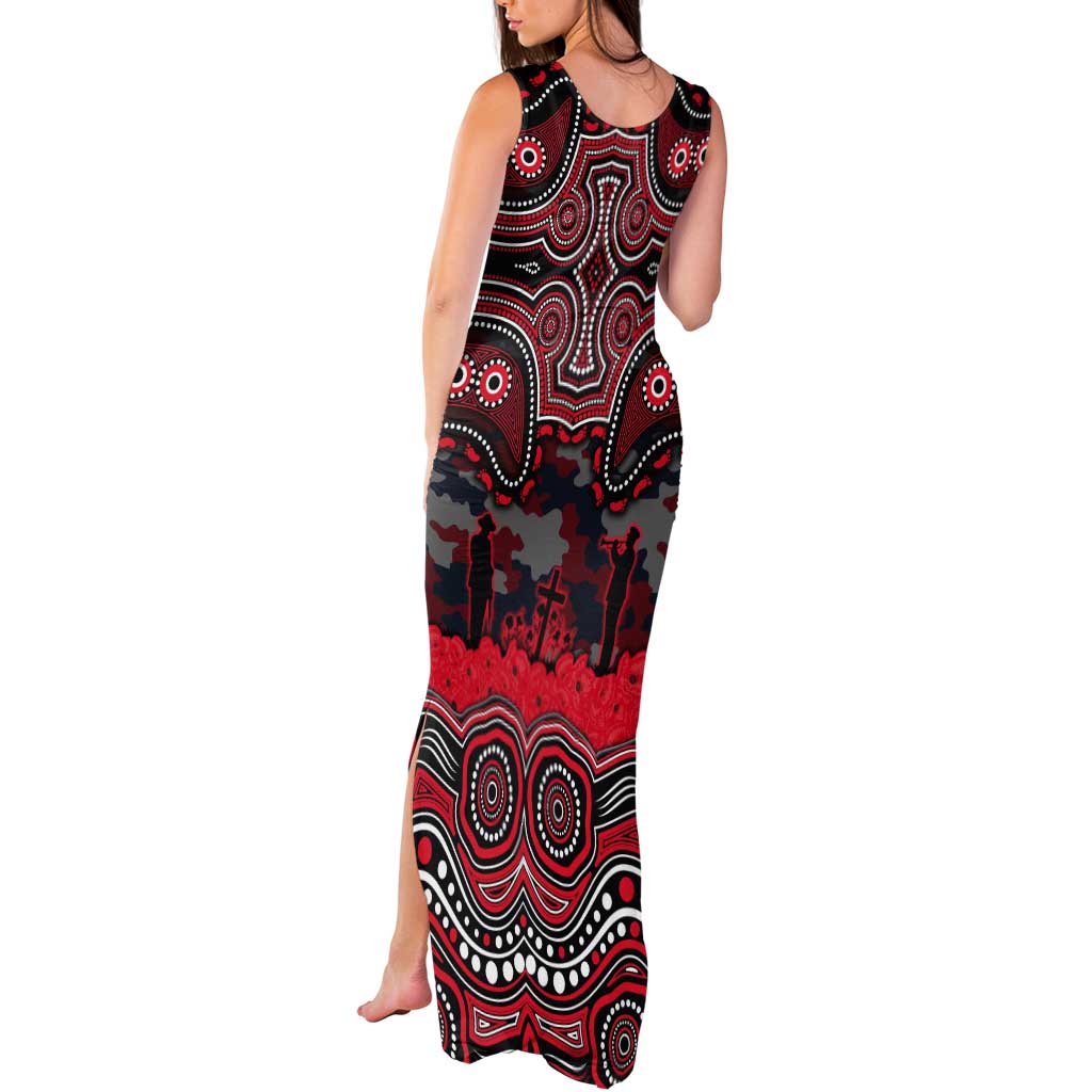 ANZAC Day St George Illawarra Dragons Tank Maxi Dress Military Memorial Aboriginal Indigenous Art