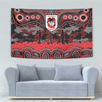 ANZAC Day St George Illawarra Dragons Tapestry Military Memorial Aboriginal Indigenous Art