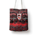 ANZAC Day St George Illawarra Dragons Tote Bag Military Memorial Aboriginal Indigenous Art