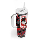 ANZAC Day St George Illawarra Dragons Tumbler With Handle Military Memorial Aboriginal Indigenous Art