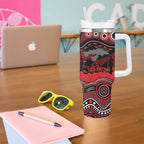 ANZAC Day St George Illawarra Dragons Tumbler With Handle Military Memorial Aboriginal Indigenous Art
