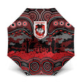 ANZAC Day St George Illawarra Dragons Umbrella Military Memorial Aboriginal Indigenous Art