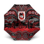 ANZAC Day St George Illawarra Dragons Umbrella Military Memorial Aboriginal Indigenous Art