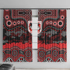 ANZAC Day St George Illawarra Dragons Window Curtain Military Memorial Aboriginal Indigenous Art