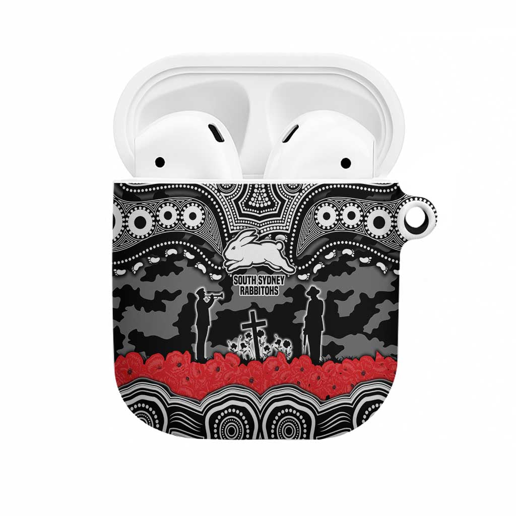ANZAC Day South Sydney Rabbitohs AirPods Case Military Memorial Aboriginal Indigenous Art