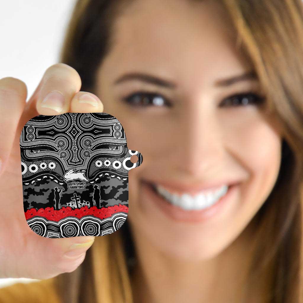 ANZAC Day South Sydney Rabbitohs AirPods Case Military Memorial Aboriginal Indigenous Art