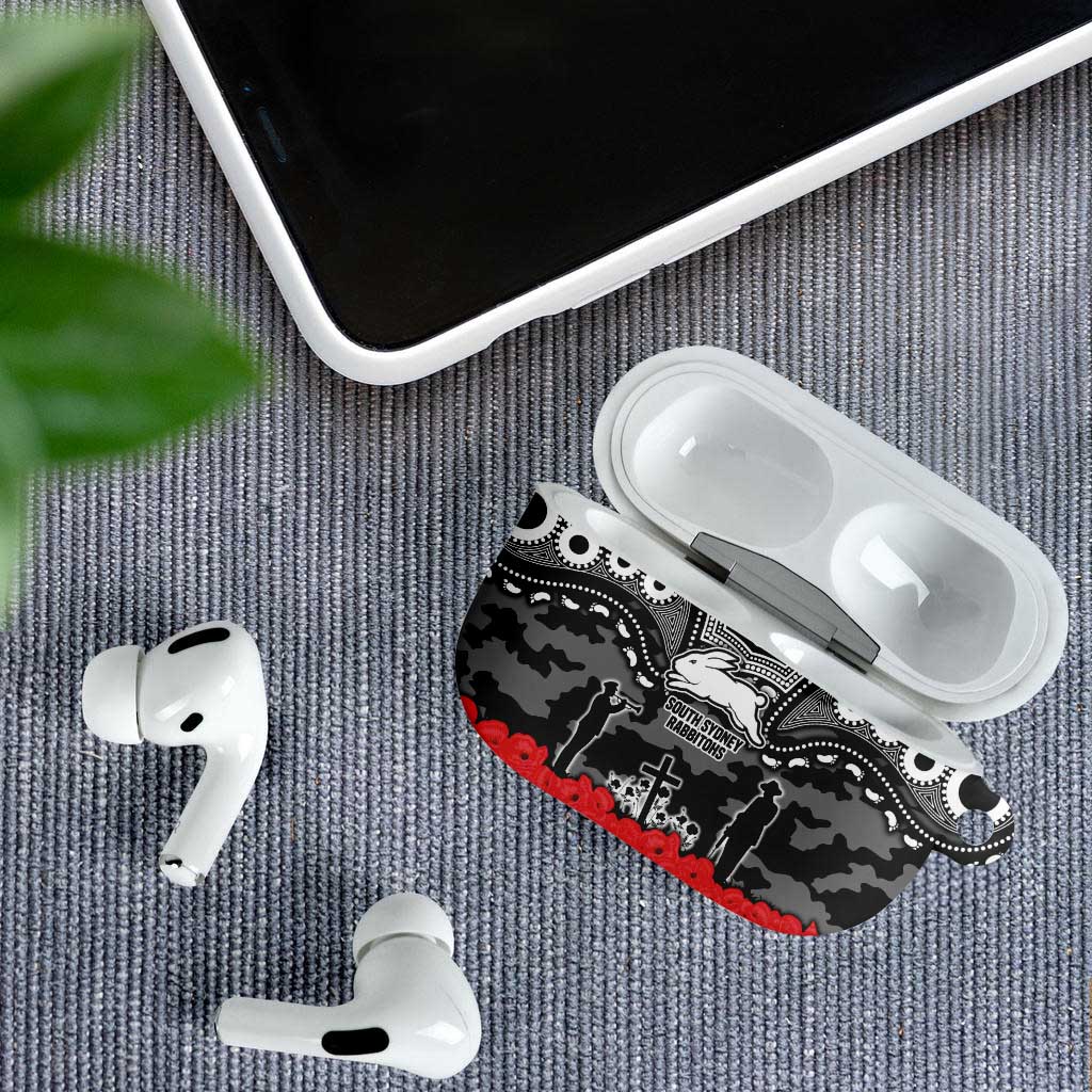 ANZAC Day South Sydney Rabbitohs AirPods Case Military Memorial Aboriginal Indigenous Art