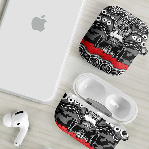 ANZAC Day South Sydney Rabbitohs AirPods Case Military Memorial Aboriginal Indigenous Art