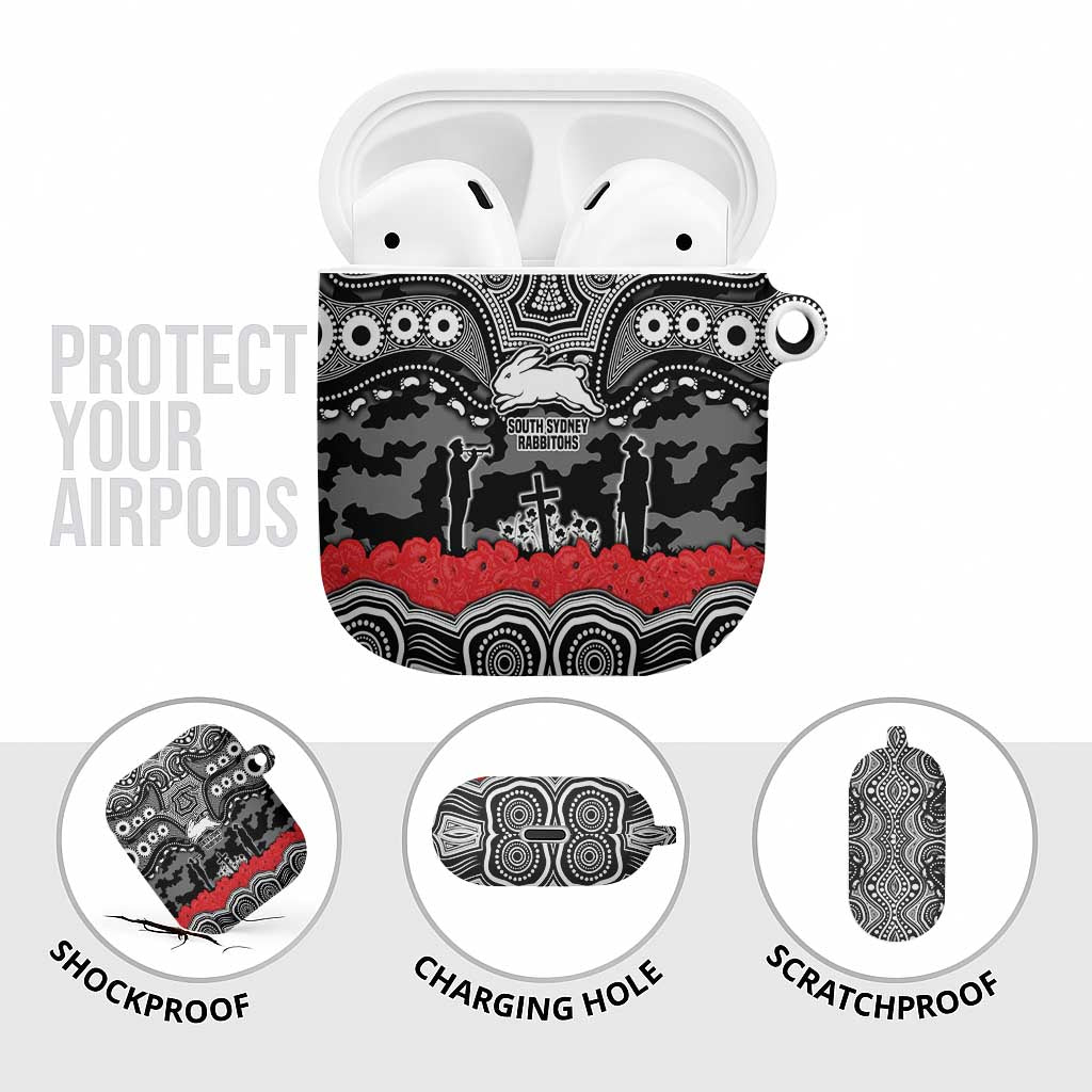 ANZAC Day South Sydney Rabbitohs AirPods Case Military Memorial Aboriginal Indigenous Art