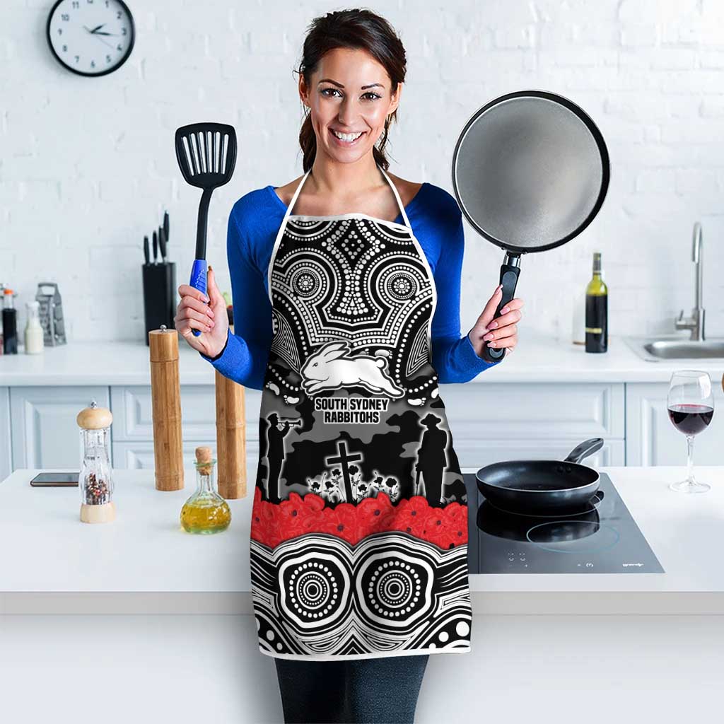 ANZAC Day South Sydney Rabbitohs Apron Military Memorial Aboriginal Indigenous Art