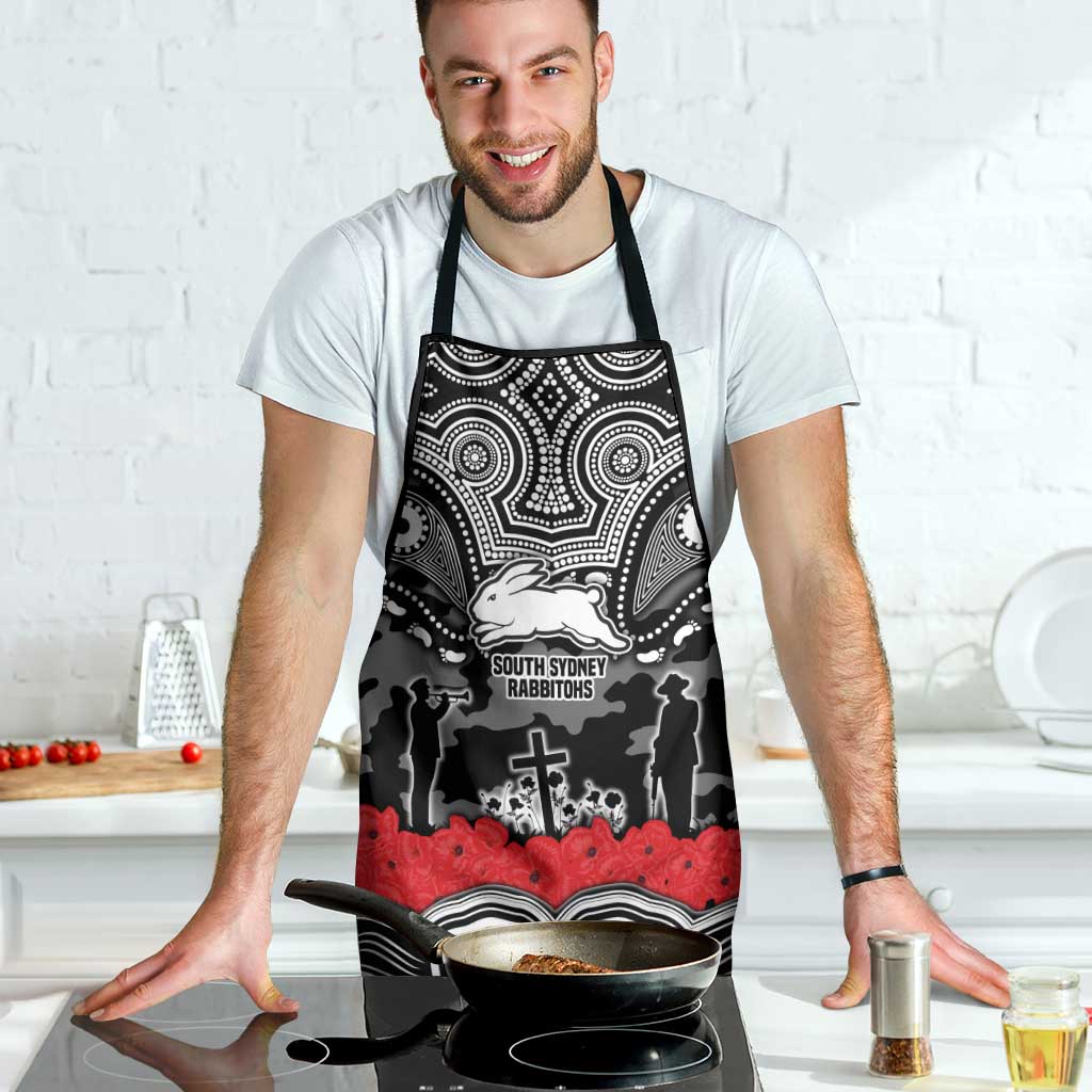 ANZAC Day South Sydney Rabbitohs Apron Military Memorial Aboriginal Indigenous Art